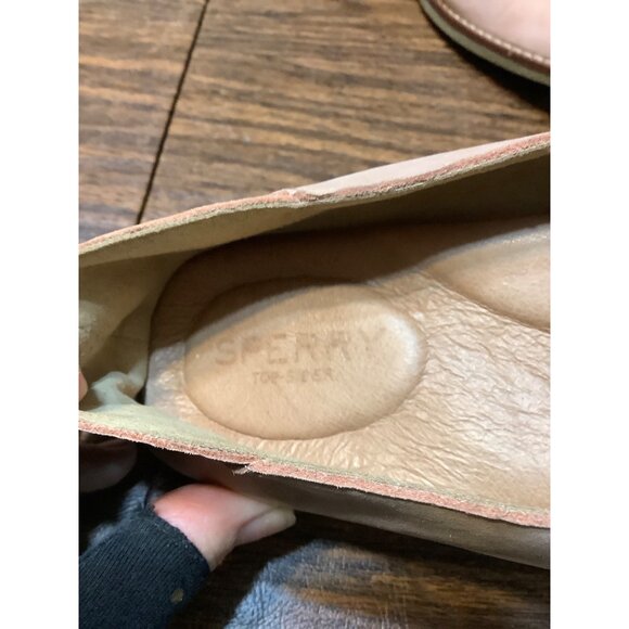Sperry Womens Tan Leather Slip-On Loafers Size 8 Casual Shoes Comfortable - Picture 3 of 7